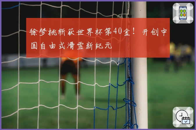 徐梦桃斩获世界杯第40金！开创中国自由式滑雪新纪元